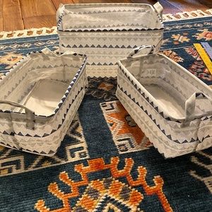 2/$10 FFF 3 Collapsable Geometric Print Baskets
